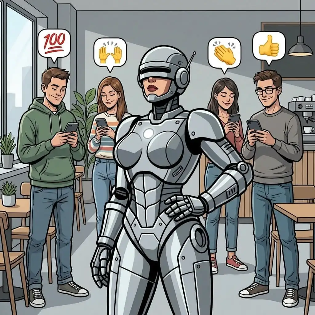 Robo and the mirror